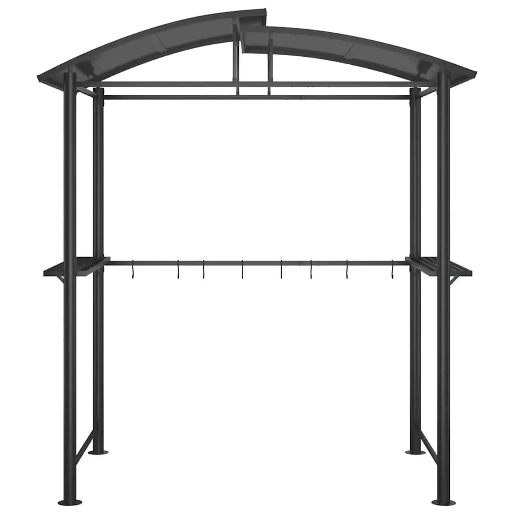 BBQ Gazebo Outdoor Canopy Steel Frame Anthracite 210x114x230cm