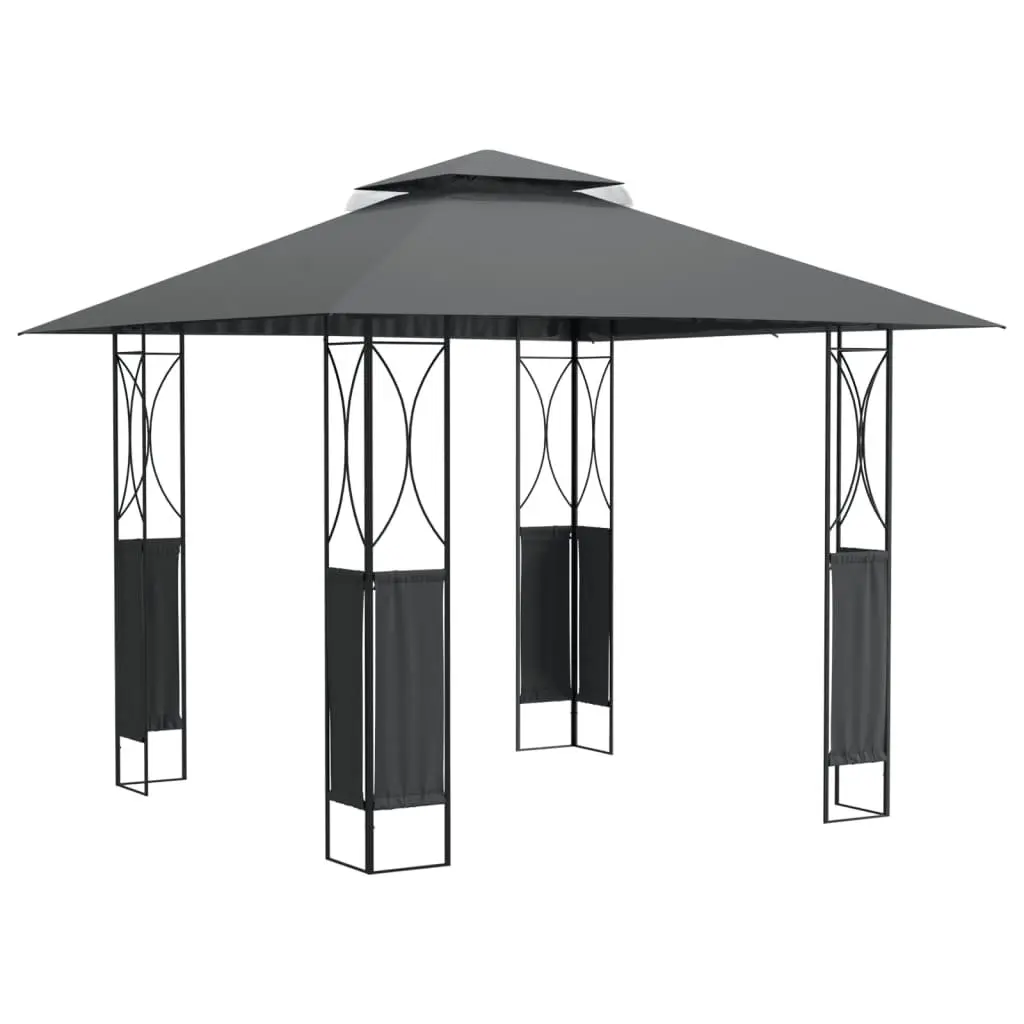 Gazebo Double-Tiered Roof Steel Frame 300x300x270cm