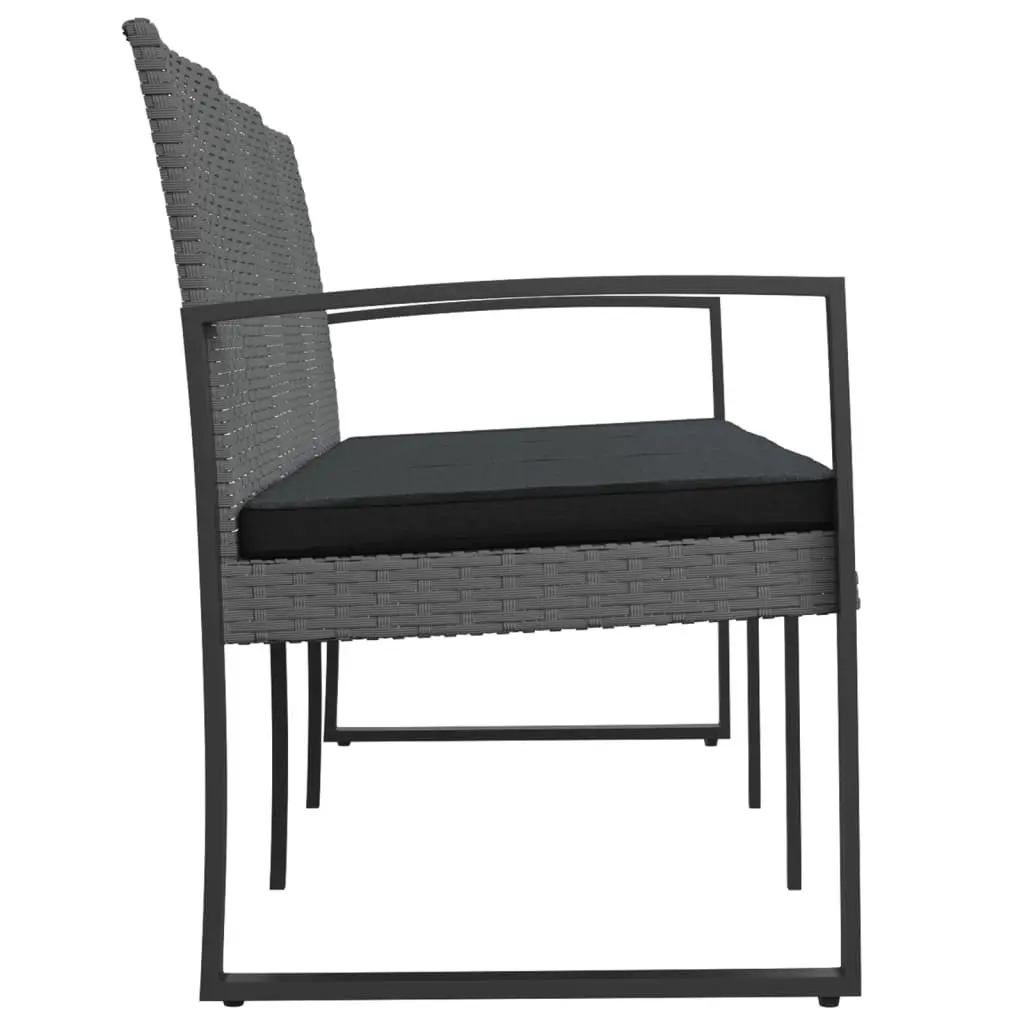 3-Seater Garden Bench with Cushions