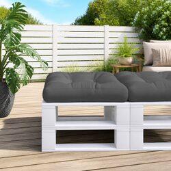 Pallet Cushion Anthracite 50x50x12 cm Outdoor Garden Sofa Seat Pad Decor