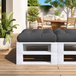 Your New Black Pallet Cushion 50x50x12 cm for Relaxing