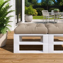 Your Go-To Taupe Pallet Cushion 50x50x12 cm for Comfort