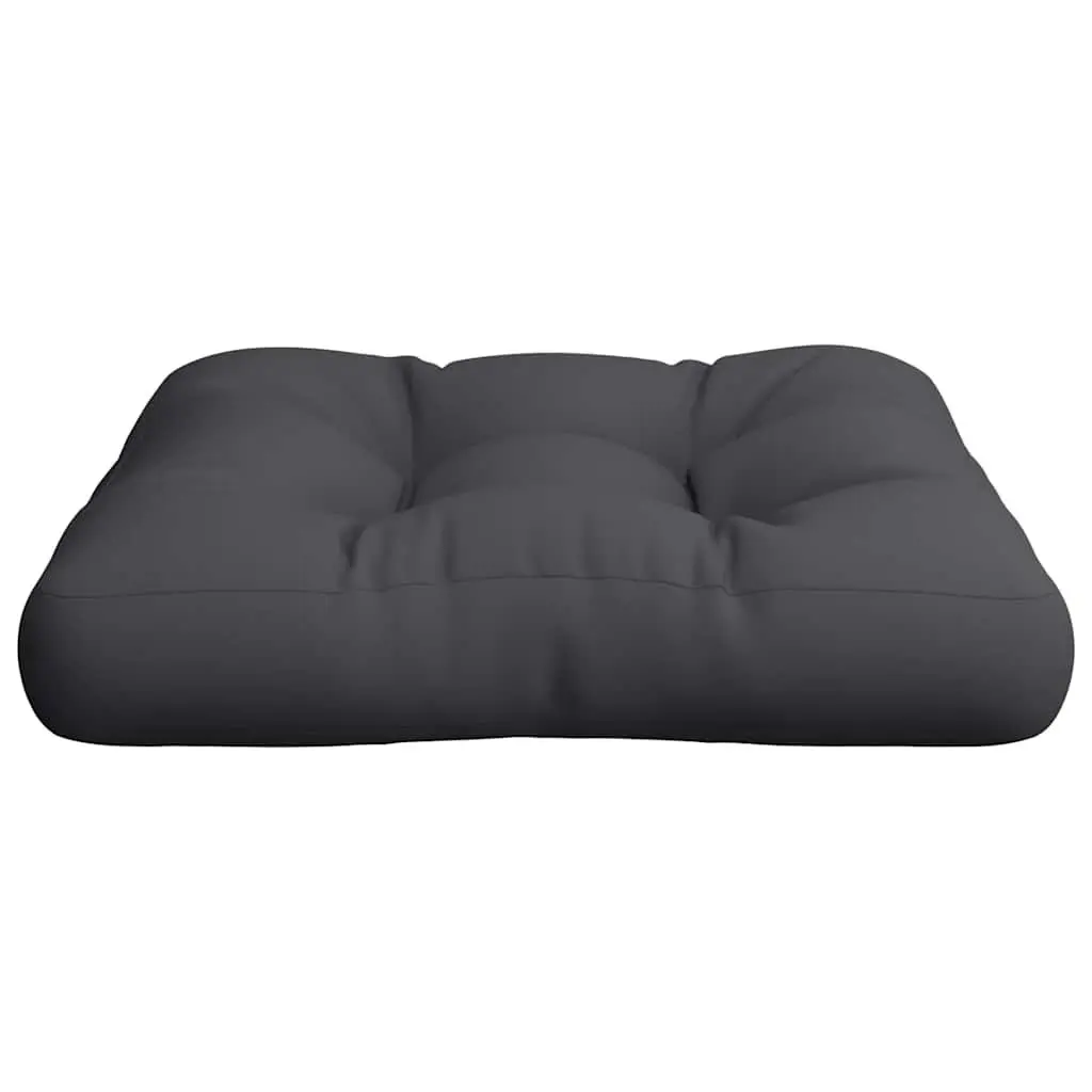 Pallet Cushion Black 60x60x12 cm Outdoor Garden Sofa Seat Pad Polyester Fabric
