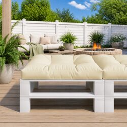 Your Ideal Cream Outdoor Cushion 80x80x12 cm for Comfort