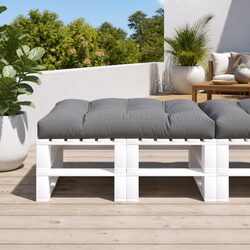 Friendly Grey Pallet Cushion 120x80x12 cm for Your Space