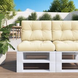 Pallet Cushion Cream 50x40x12 cm Outdoor Garden Sofa Chair Seat Pad Cushion