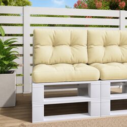 Cream Outdoor Pallet Cushions for Your Comfort