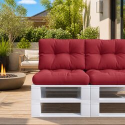 Get Cozy with Red Pallet Cushions 2 pcs for Your Space