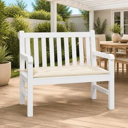 Your Comfortable Garden Bench Cushion Awaits - 100x50x7cm Cream