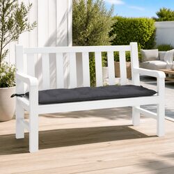 Garden Bench Cushion Anthracite 120x50x7cm Outdoor Pallet Seat Pad Oxford Fabric