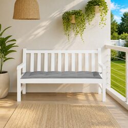 Friendly Grey Garden Bench Cushion - Ideal for You