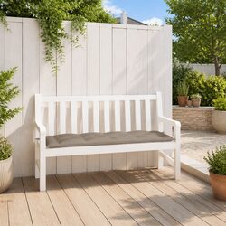 Comfortable Taupe Garden Bench Cushion for All Spaces