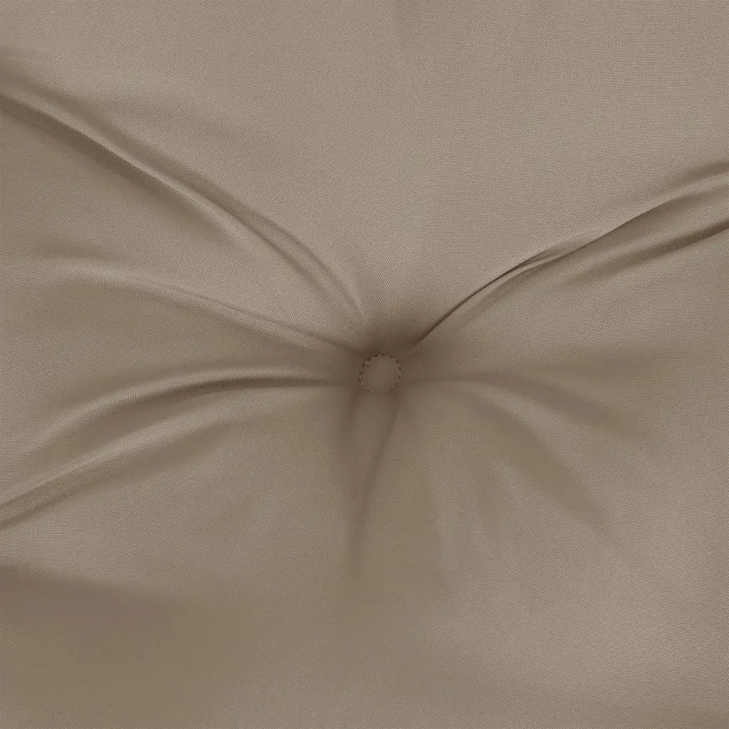 Garden Bench Cushions Water Resistant Oxford Fabric Taupe 200 x 50 x 7 cm 2 pcs