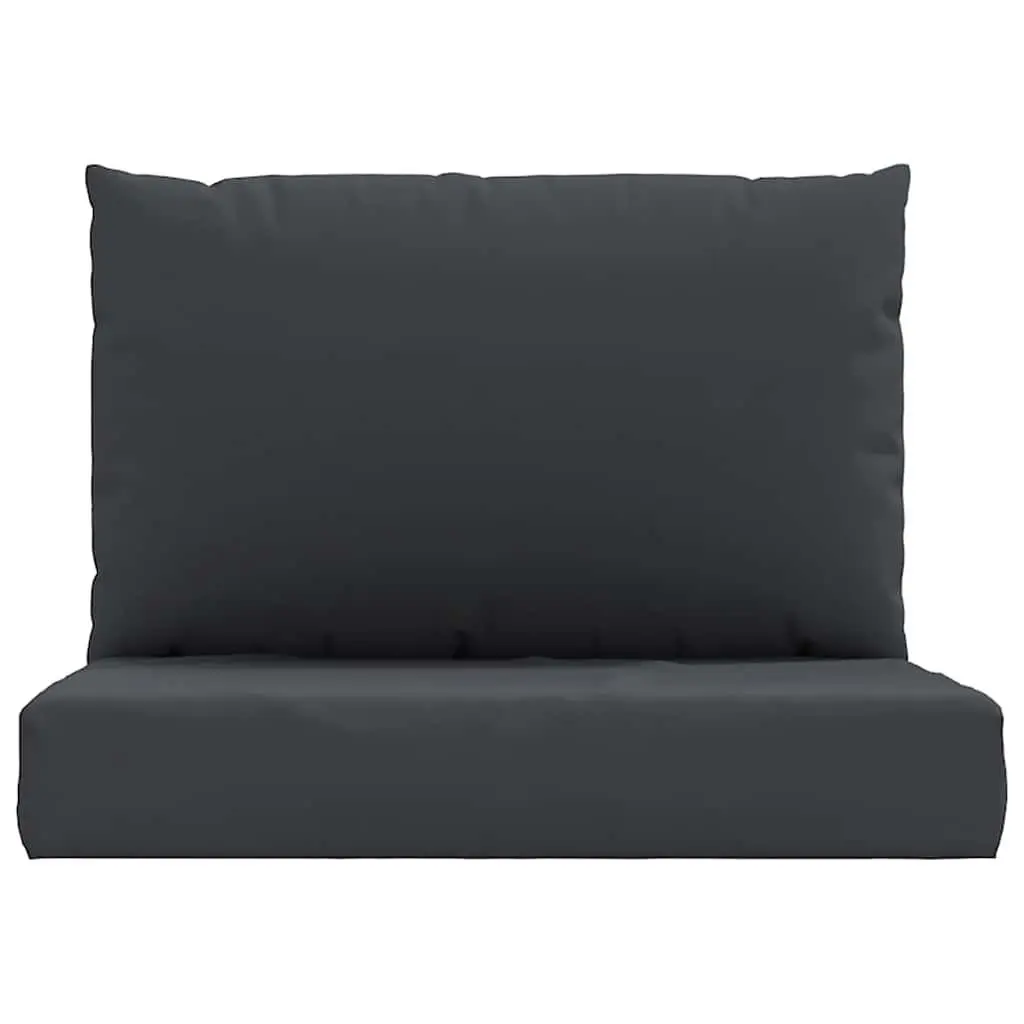 Pallet Cushions Black Oxford Fabric Outdoor Garden Sofa Seat Pad 2 Pieces