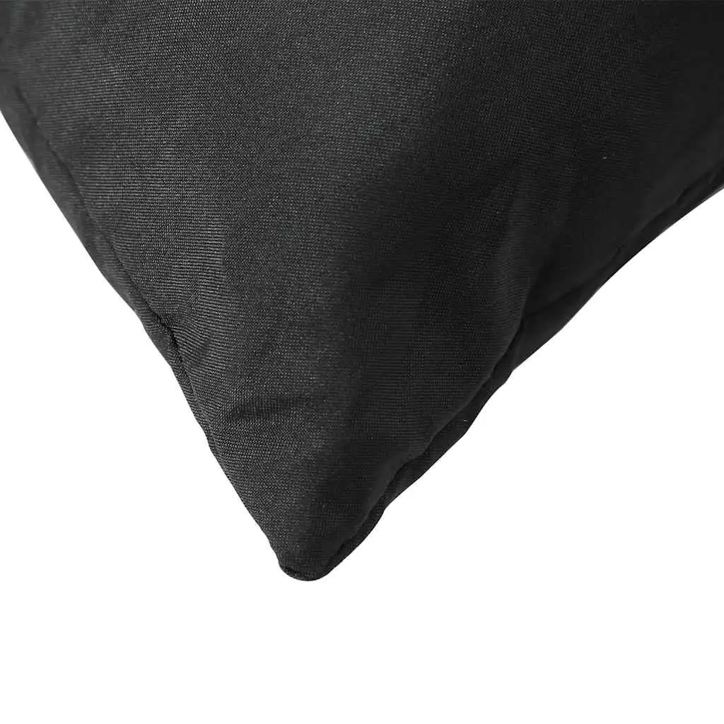 Pallet Cushions Black Oxford Fabric Outdoor Garden Sofa Seat Pad 2 Pieces