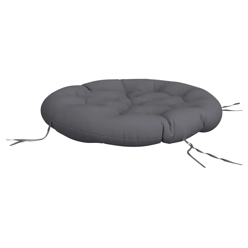 Round Outdoor Cushion Anthracite 100 cm Chair Pad Garden Patio Furniture Seat Pillow