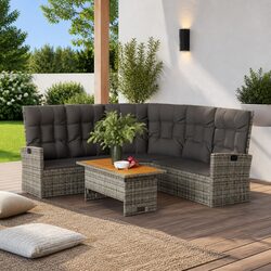 Enjoy Your Outdoor Space with a Grey Lounge Set