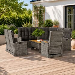 Your Friendly 4 Piece Garden Lounge Set for Outdoor Fun