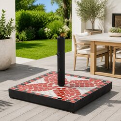 Friendly Square Parasol Base to Enhance Your Outdoors