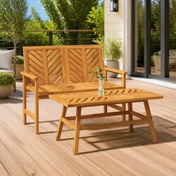 Friendly 109cm Acacia Wood Garden Bench for You
