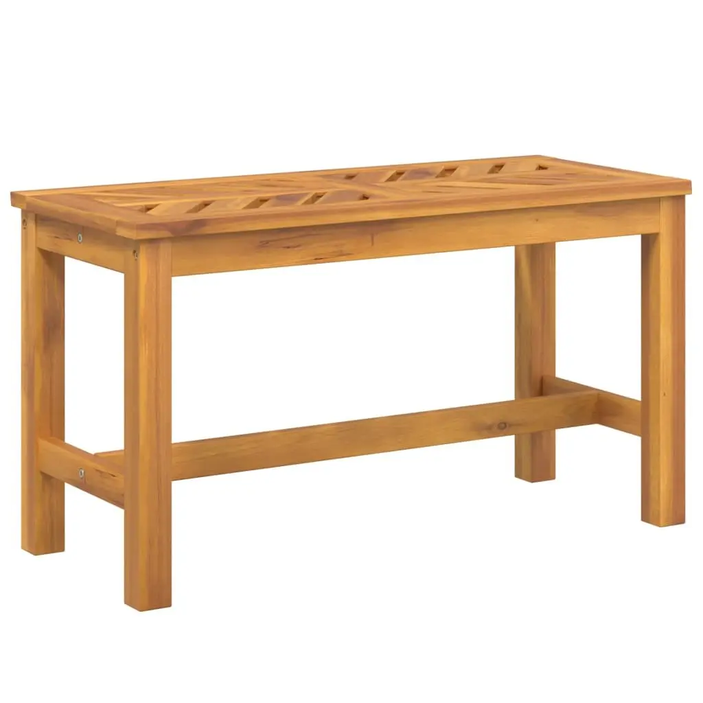 Garden Bench 80cm Outdoor Seating Solid Wood Acacia Wooden Patio Furniture