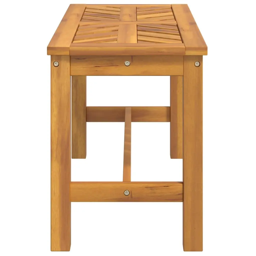 Garden Bench 80cm Outdoor Seating Solid Wood Acacia Wooden Patio Furniture