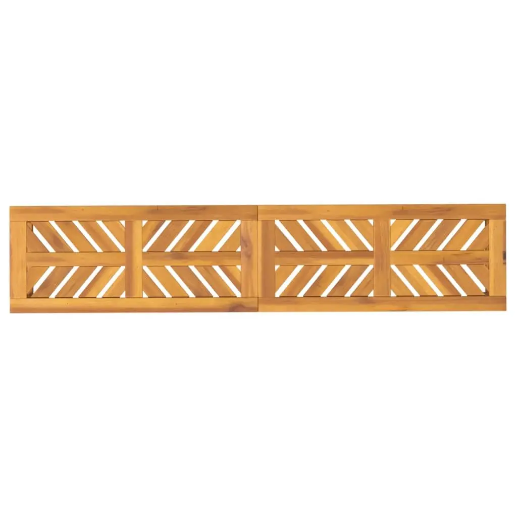 Acacia Wood Garden Bench 150cm Brown Outdoor Patio Furniture Solid Construction