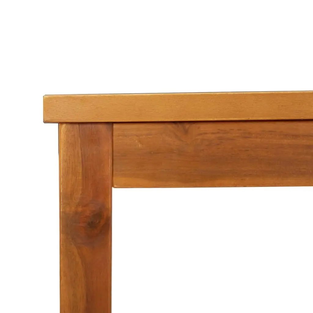Acacia Wood Garden Bench 150cm Brown Outdoor Patio Furniture Solid Construction