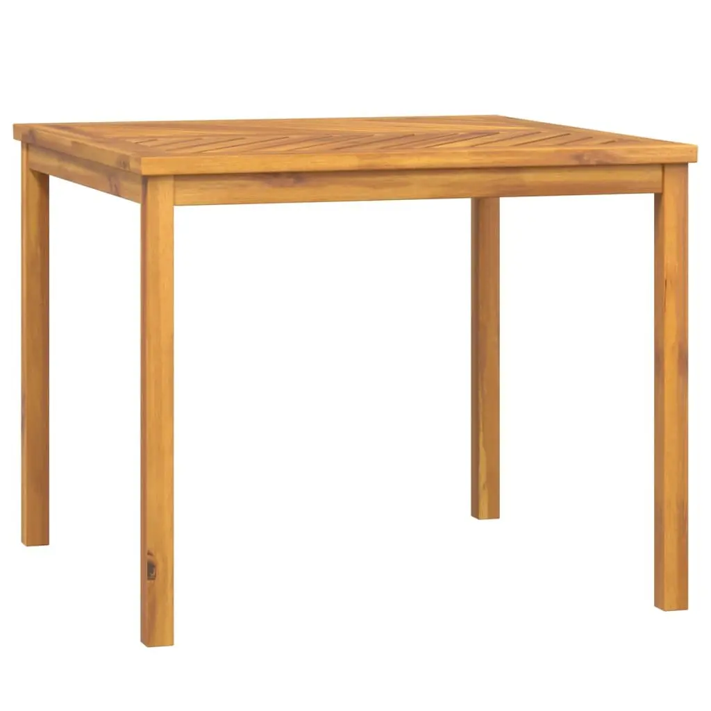 Garden Dining Table Solid Acacia Wood Brown 90x90x74 cm