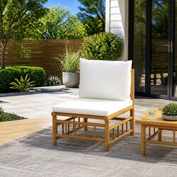 Your Outdoor Space's New Bamboo Middle Sofa