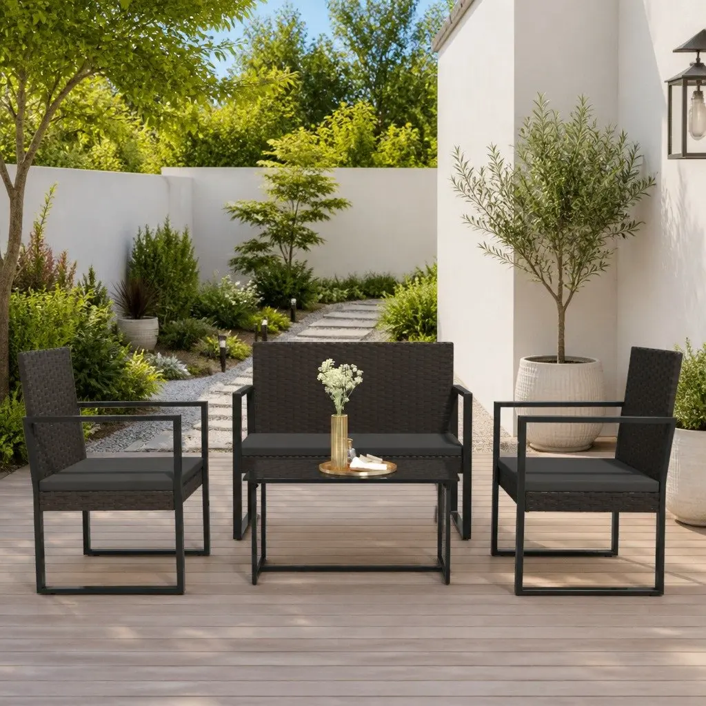 Outdoor Bench with Cushions