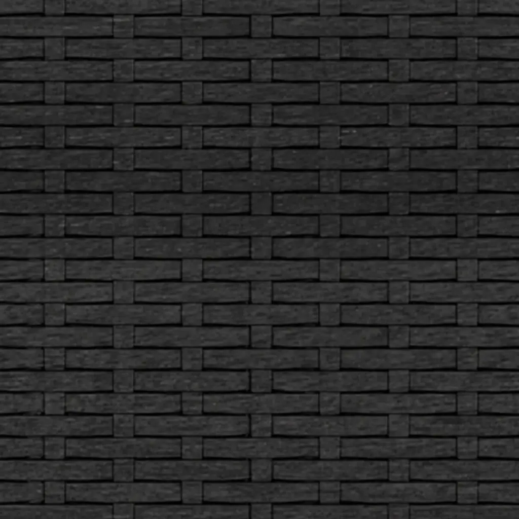 Outdoor Middle Sofas Weather-Resistant Black 2 Piece Garden Seating Set with Cushions