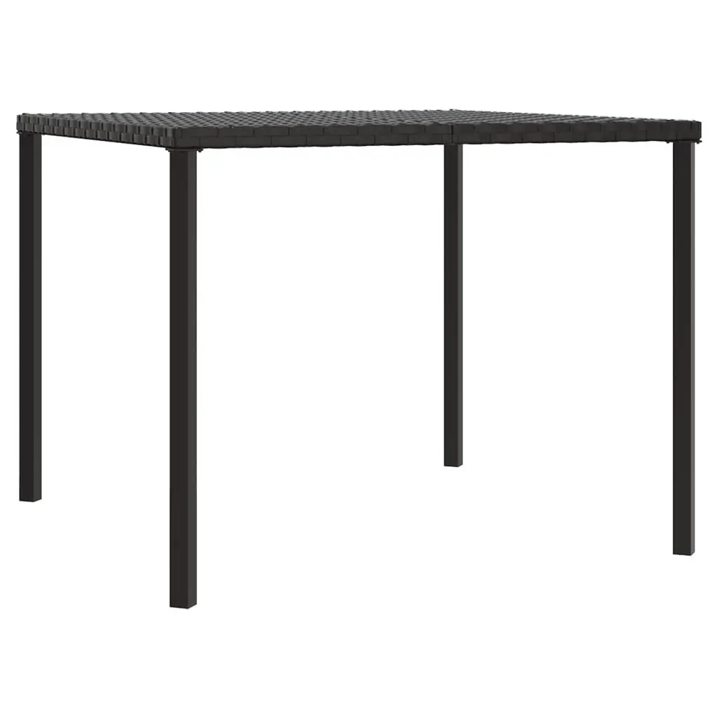 Garden Dining Set Grey Poly Rattan 2 Piece Outdoor Furniture with Cushions