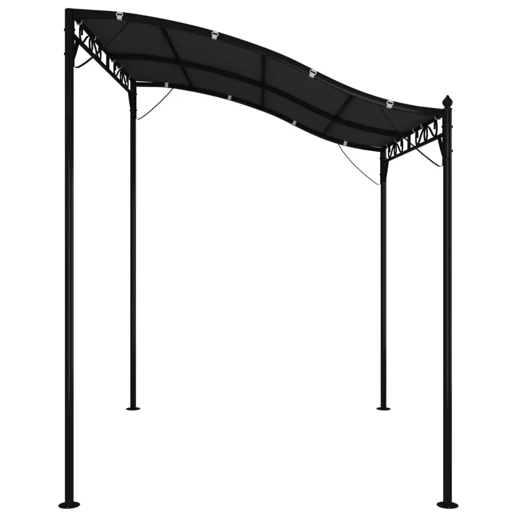 Canopy Anthracite 2x2.3m Outdoor Garden Gazebo Tent Steel Frame Waterproof