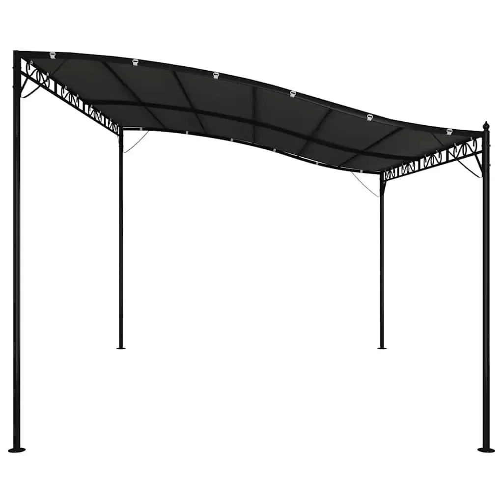 Canopy Anthracite Outdoor Garden Gazebo Tent 4x3 m Steel Frame