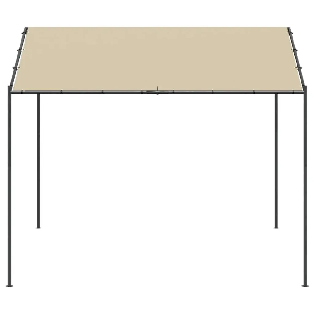 Canopy Tent Beige 4x4m Outdoor Garden Gazebo Patio Shelter Steel Frame