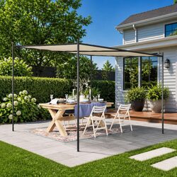 Friendly 3x3 m Beige Gazebo for Outdoor Fun