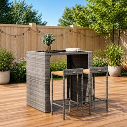 Your New Favorite Grey Bar Stools - 2 pcs Set