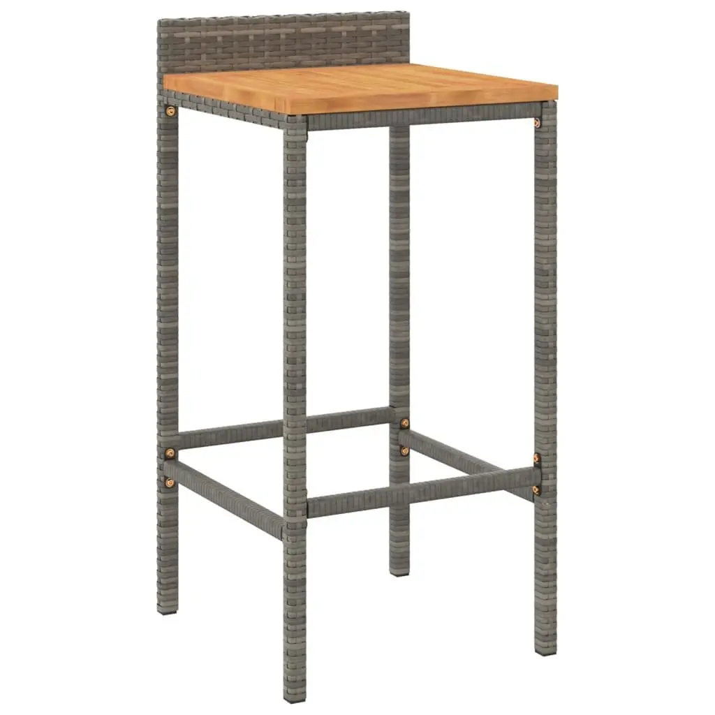 4 Grey Bar Stools