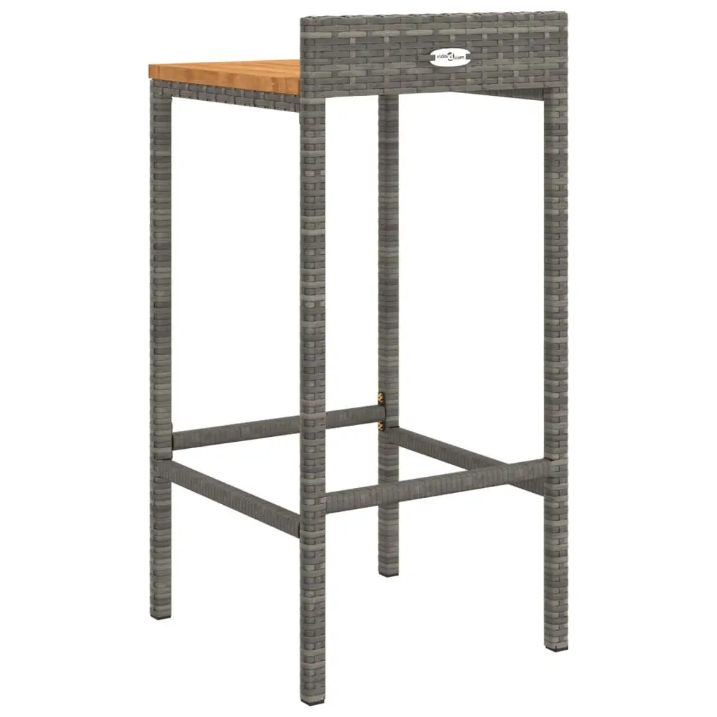 4 Grey Bar Stools