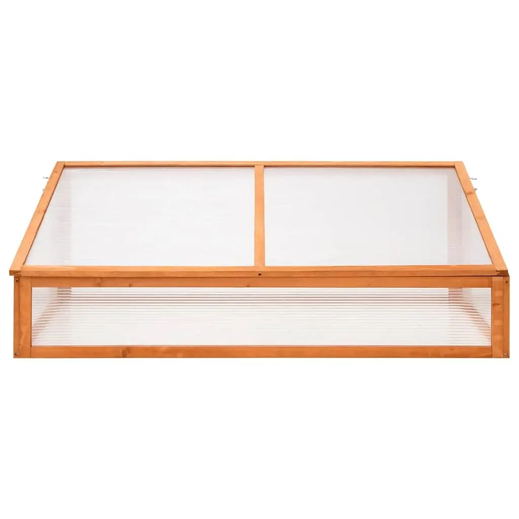 Wooden Greenhouse Orange 110x56x39 cm Fir Wood Garden Plant Protection