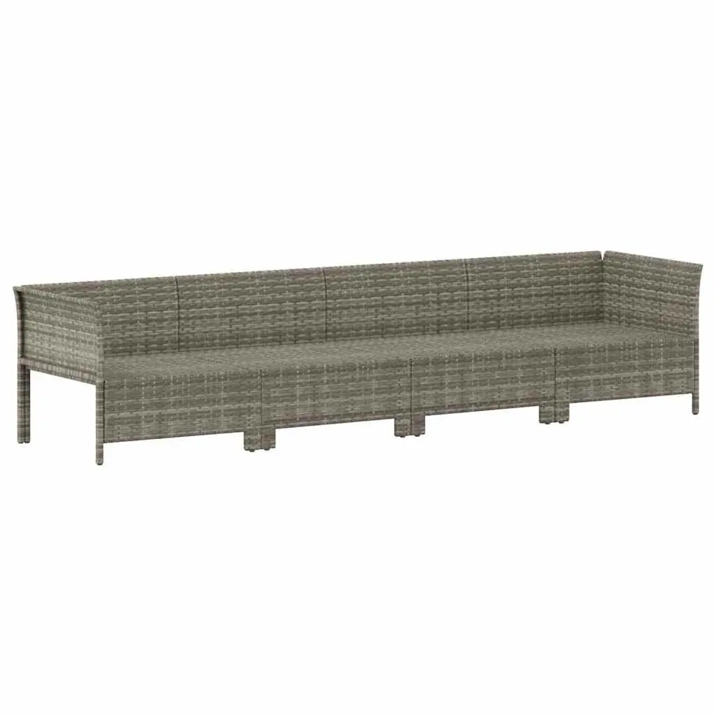 4 Piece Outdoor Lounge Set in Grey