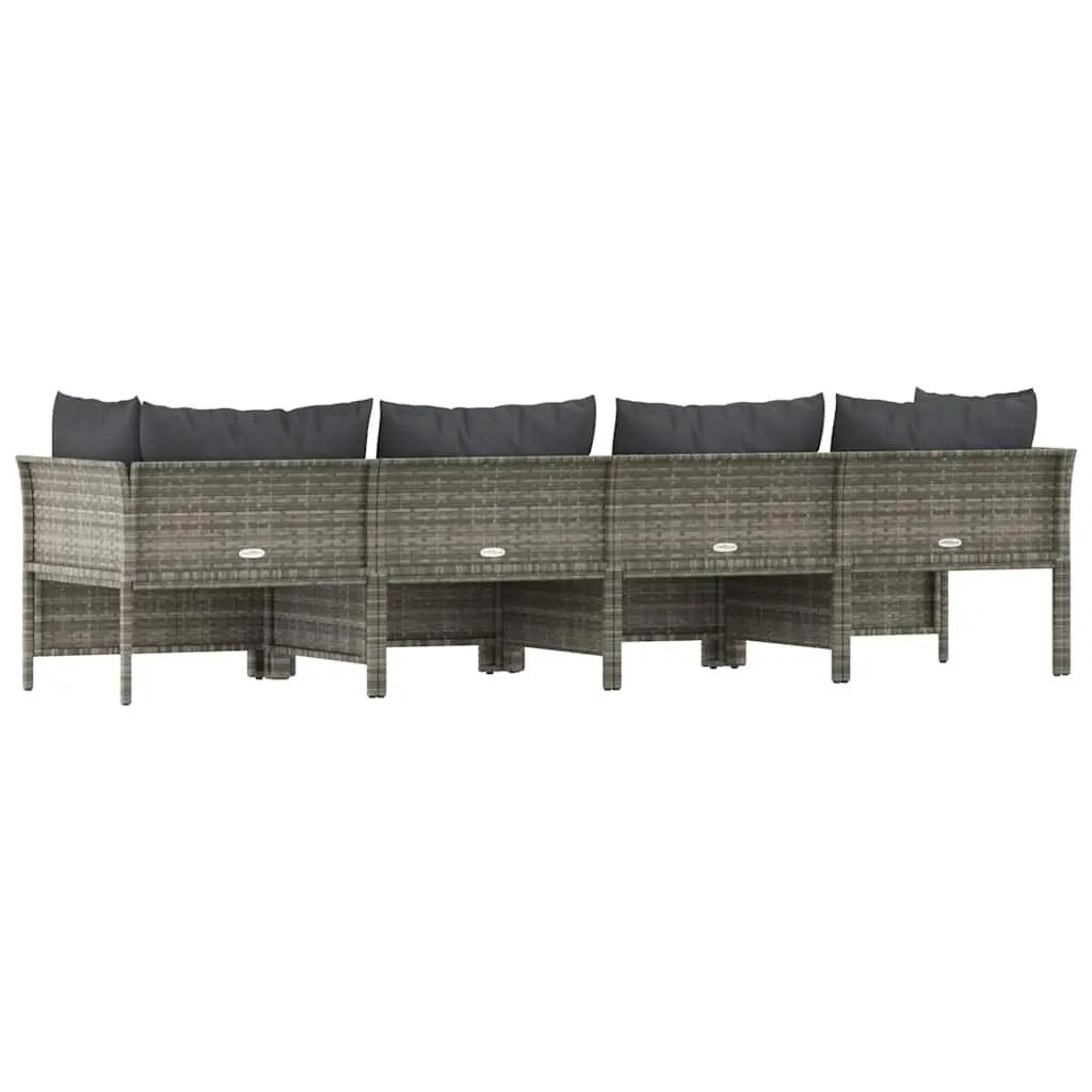 4 Piece Outdoor Lounge Set in Grey