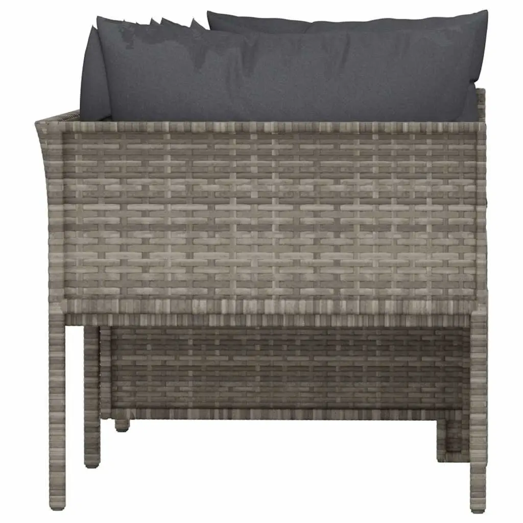4 Piece Outdoor Lounge Set in Grey