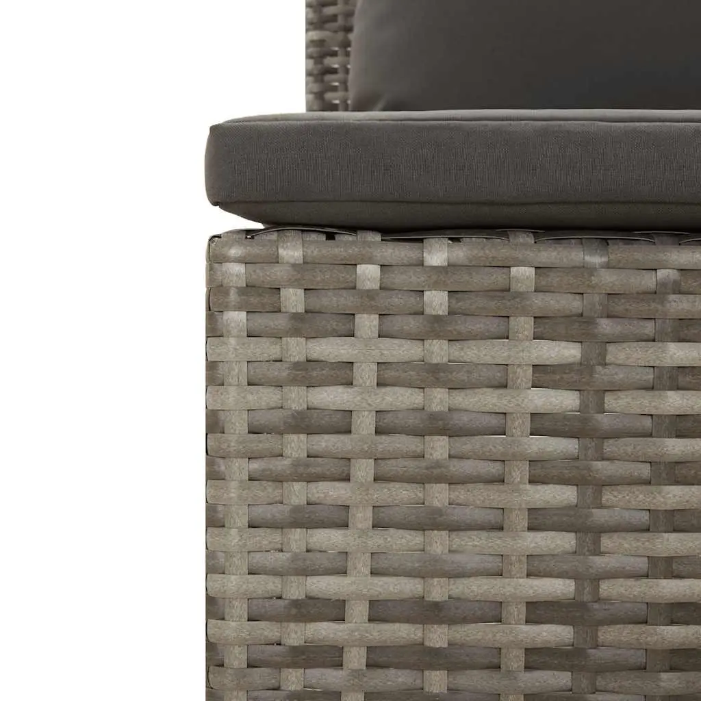 4 Piece Outdoor Lounge Set in Grey