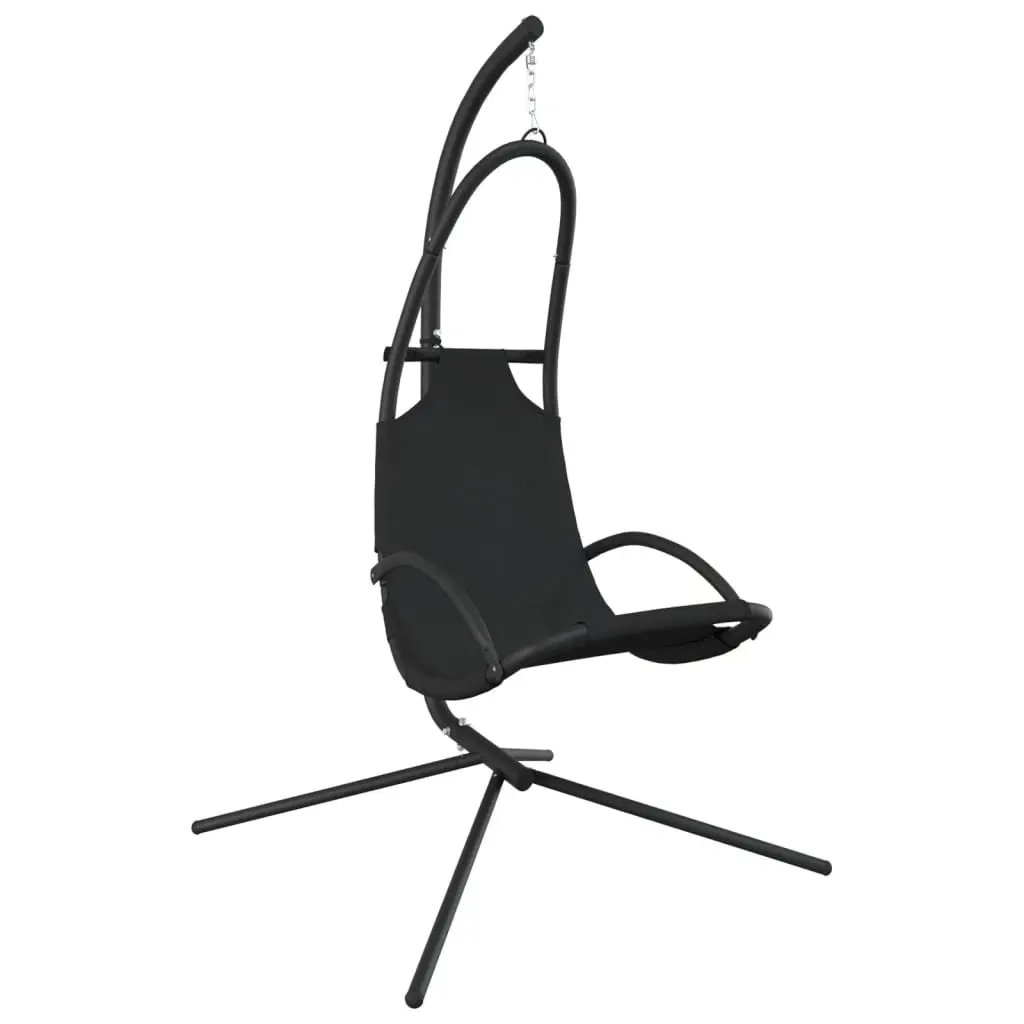 Garden Swing Chair Oxford Fabric Cream with Thick-Padded Cushion Steel Frame