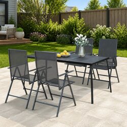 Your Ideal Anthracite Garden Dining Table 165x80x72cm