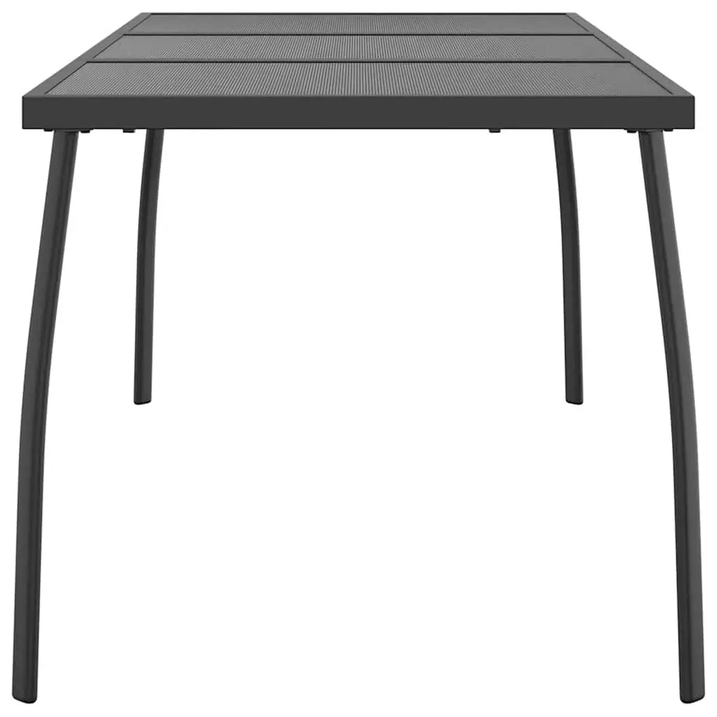 Anthracite Garden Dining Table 165x80x72cm