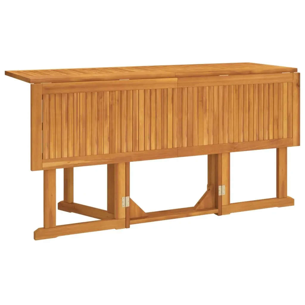 Folding Butterfly Garden Table Outdoor Patio Dining Furniture Brown Wooden Desk