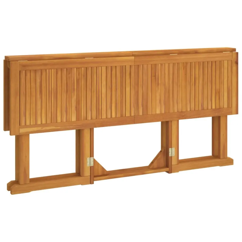 Folding Butterfly Garden Table Outdoor Patio Dining Furniture Brown Wooden Desk